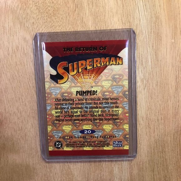 1993 The Return Of Superman Card - Card #20 - Picture 2 of 2